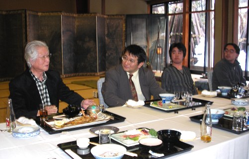 諸橋社長様(左)とのお食事